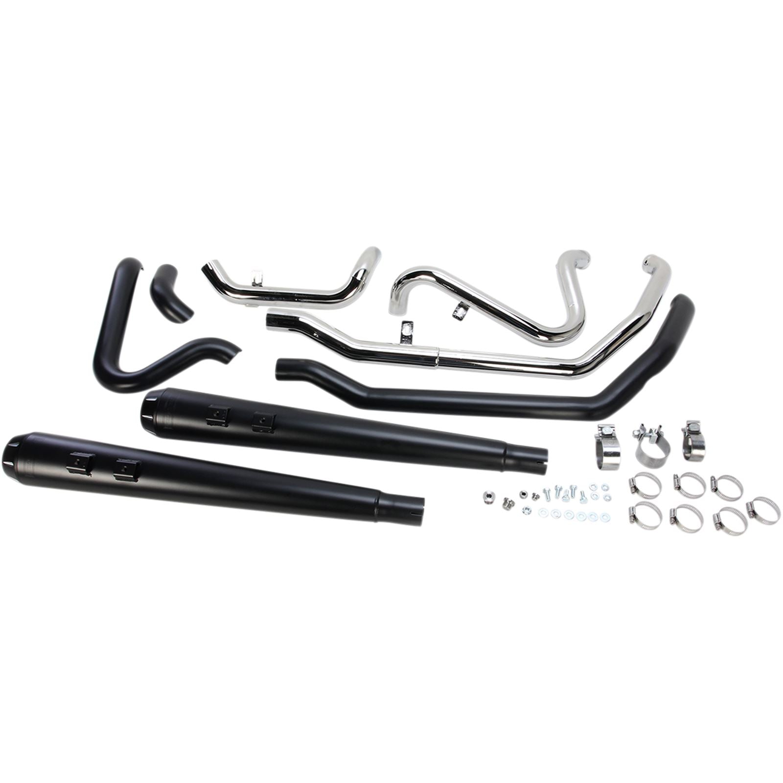 Bassani Manufacturing Down Under Exhaust - Black - Megaphone [MPN: 1F66RB]_349845