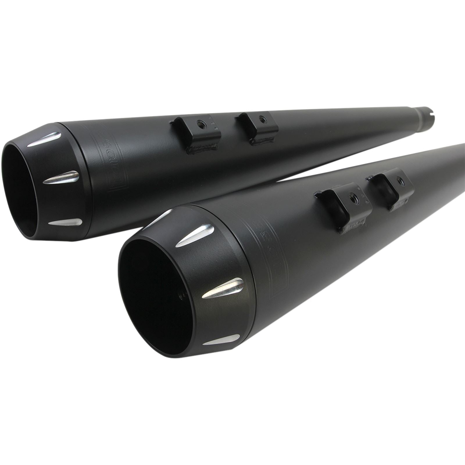 Bassani Manufacturing Down Under Exhaust - Black - Megaphone [MPN: 1F66RB]_349846