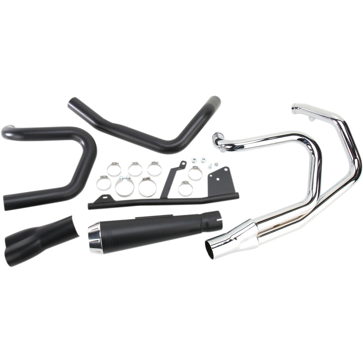 Bassani Manufacturing Road Rage Exhaust - Black - Short - '04-'13 XL [MPN: 14122J]_349720
