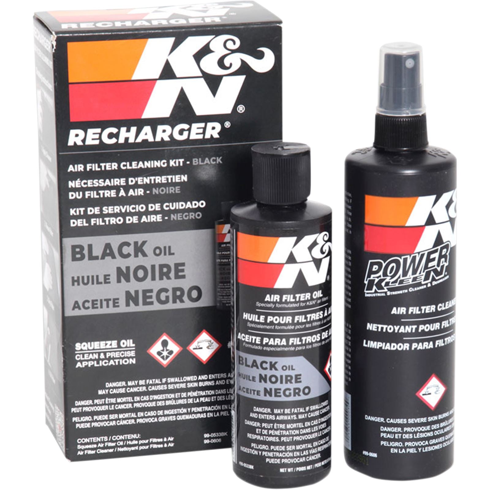 K&N Filters Black Air Filter Care Kit [MPN: 99-5050BK]_403117