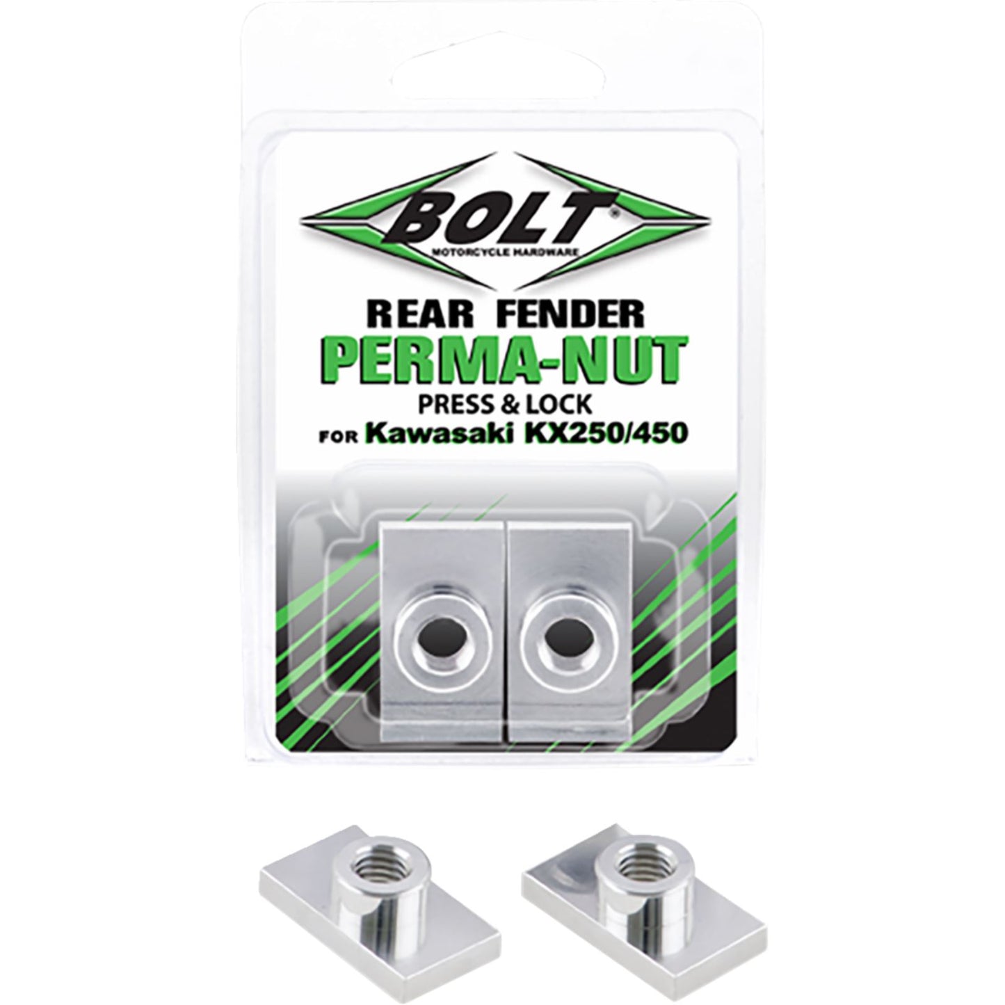 Bolt MC Hardware Perma-Nut™ - Rear/Fender - Pair for Kawasaki CHAD-RMZ.RD_1439504