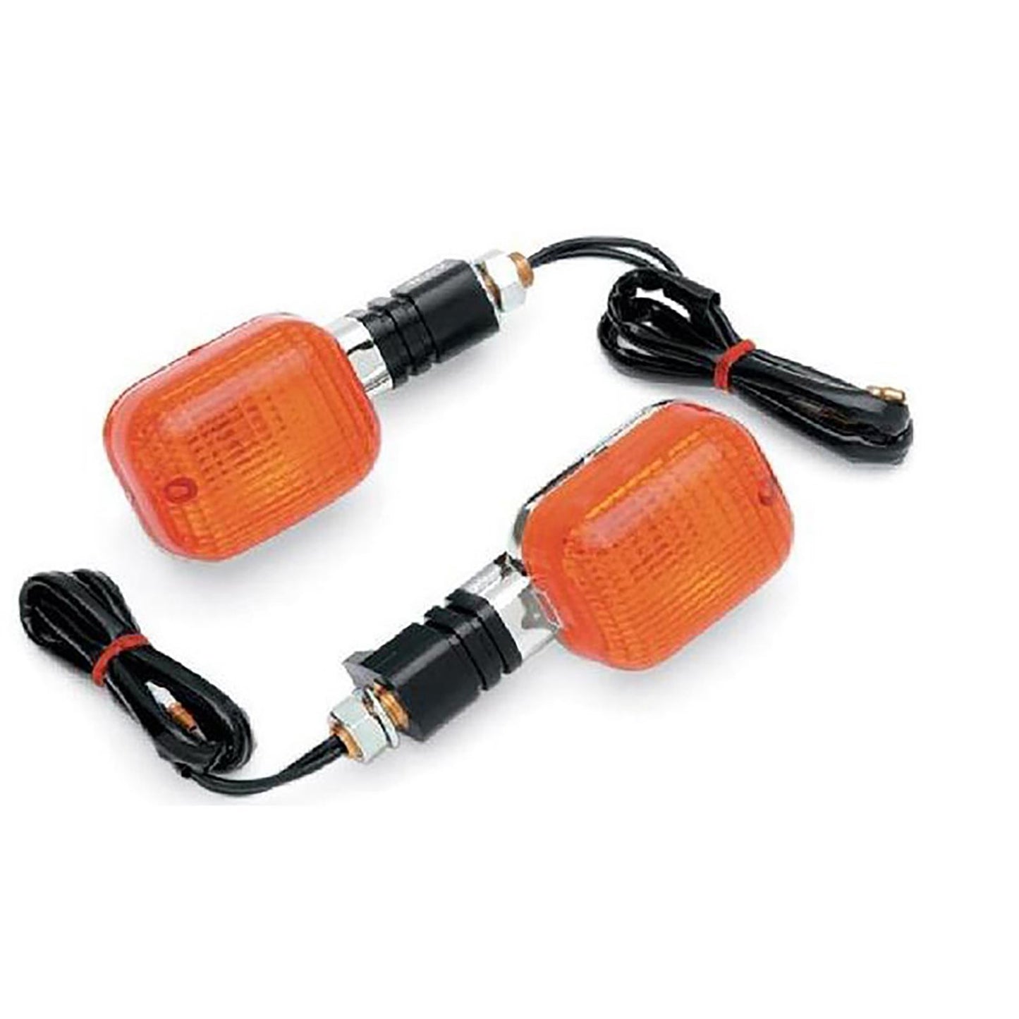 K&S Universal Signal Lights Chrome with Amber Lens 25-7002_600623