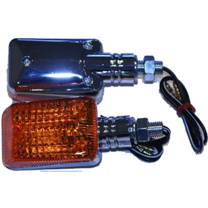 K&S Universal Signal Lights Chrome with Amber Lens 25-7502_293873