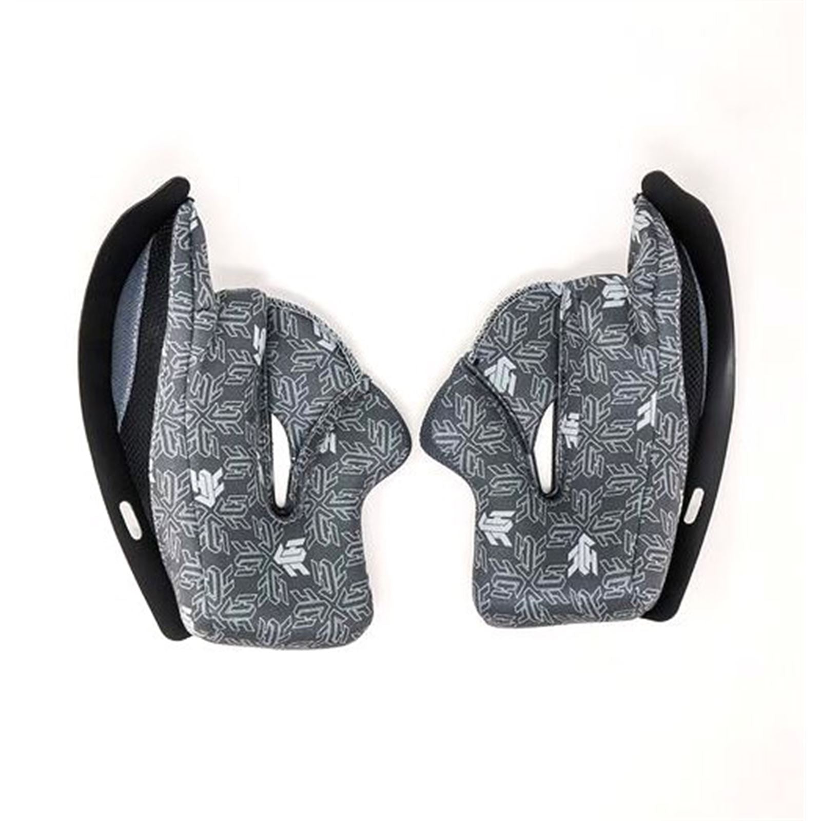 HJC CL-X7 Cheekpads - Grey - X-Small/Large - 35mm 0964-4007-06_1540370