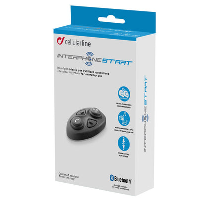 Cellularline Interphone Start Helmet Communicator and Speakers - Bluetooth [MPN: 5500-0401-01]_532513