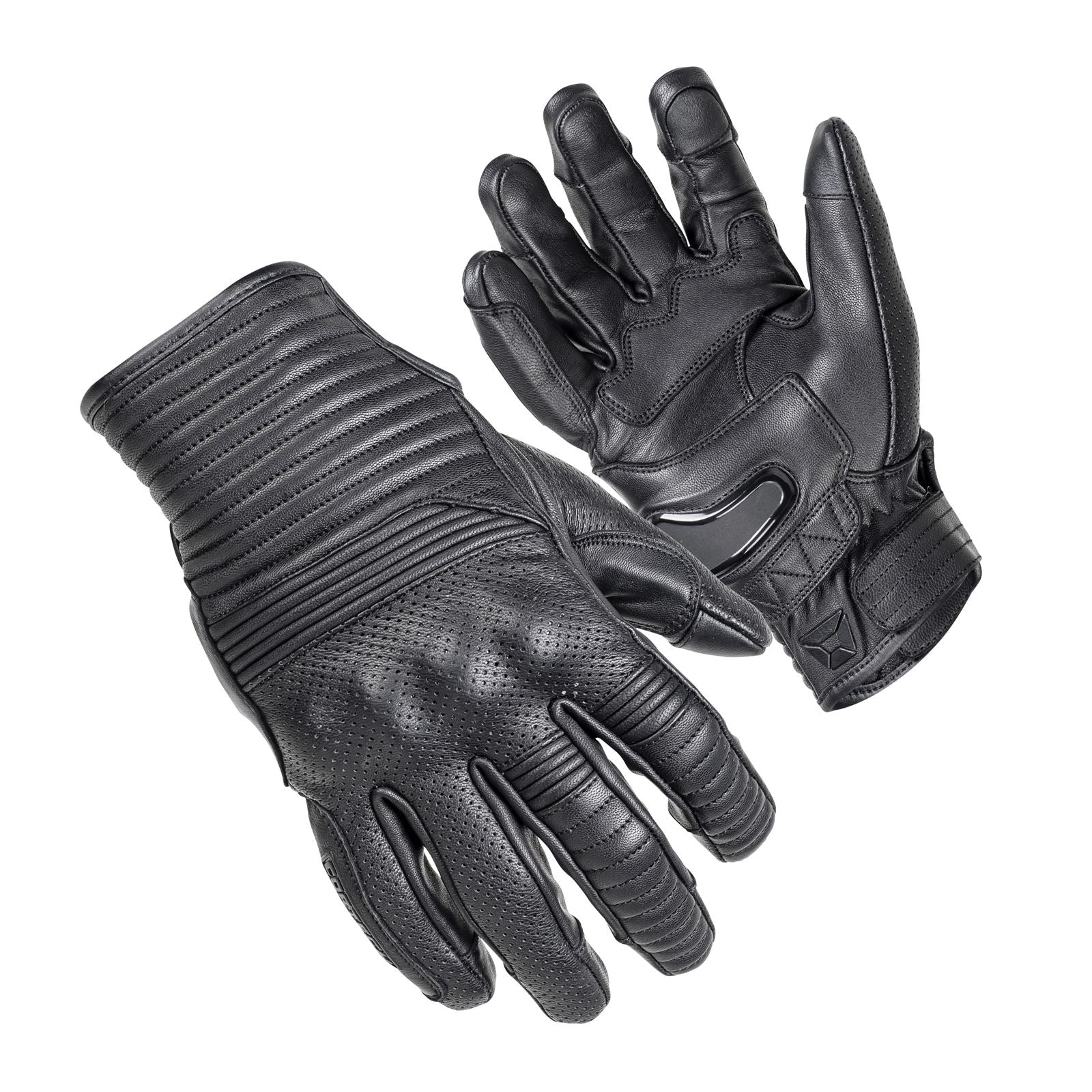 Cortech Bully Short Cuff Leather Gloves - Black_533501