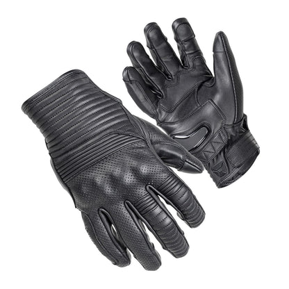 Bully Short Cuff Leather Gloves - Black - 3XL_533503