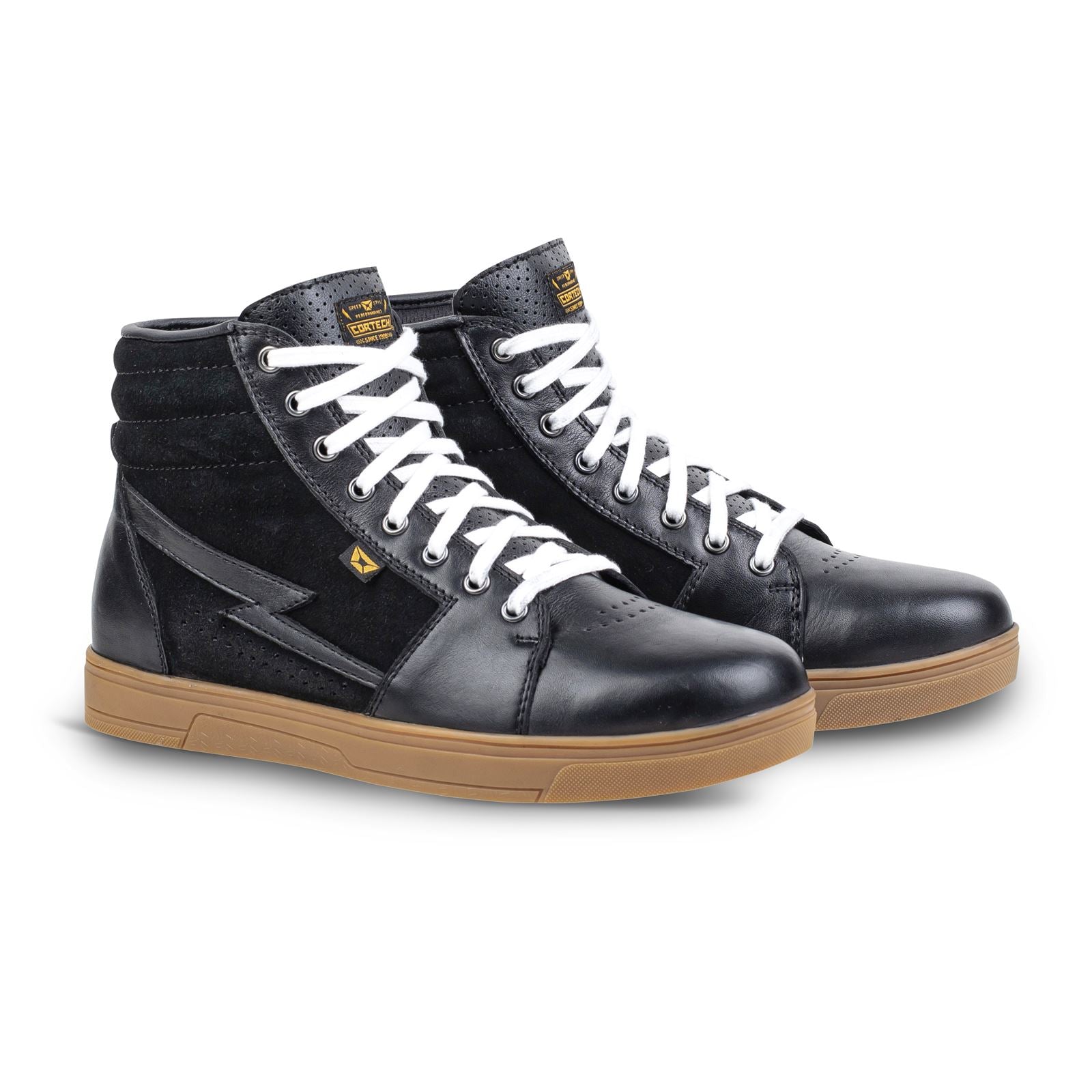 Cortech Slayer Riding Shoes - Black/Gum - 8.5 [MPN: 8662-0115-42]_535095