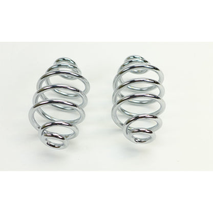 2FastMoto Chrome Solo Seat 4" Spring Pair Café Racer, Bobber, Chopper 13-84906_1138521