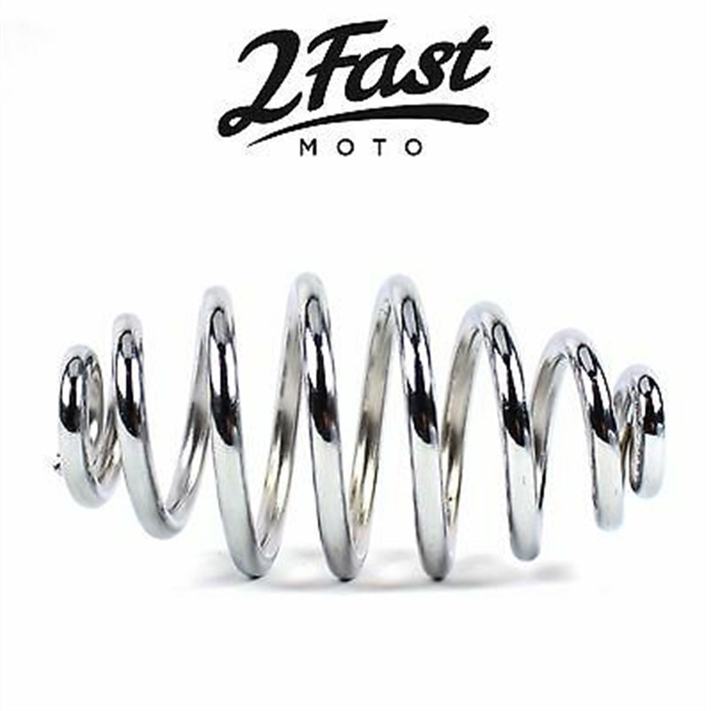 2FastMoto Chrome Solo Seat 4" Spring Pair Café Racer, Bobber, Chopper 13-84906_649904