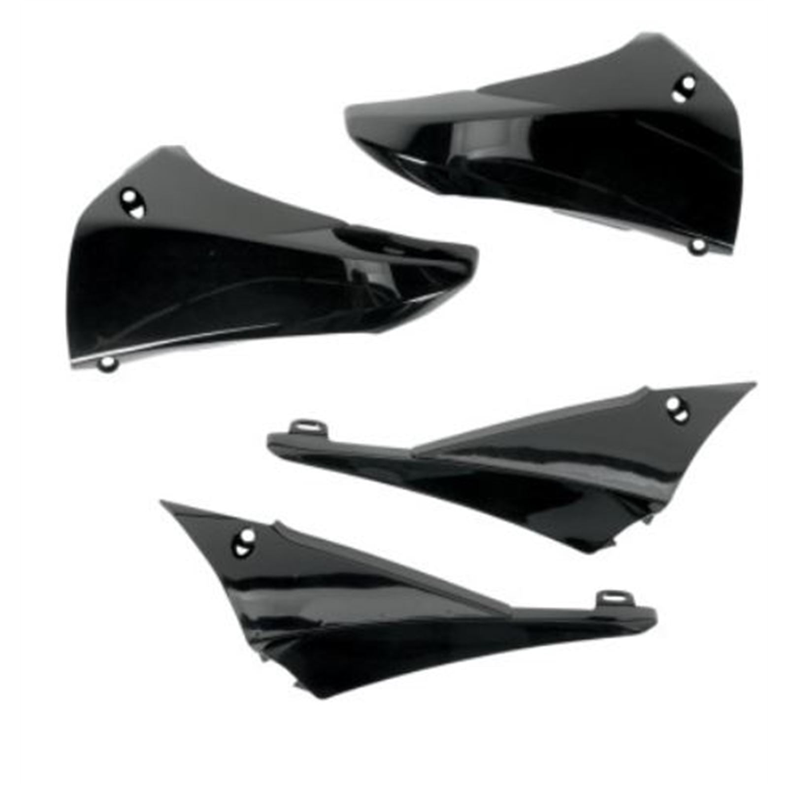 UFO Plastics Radiator Shrouds - Upper - YZF 450 - Black [MPN: YA04823-001]_869118