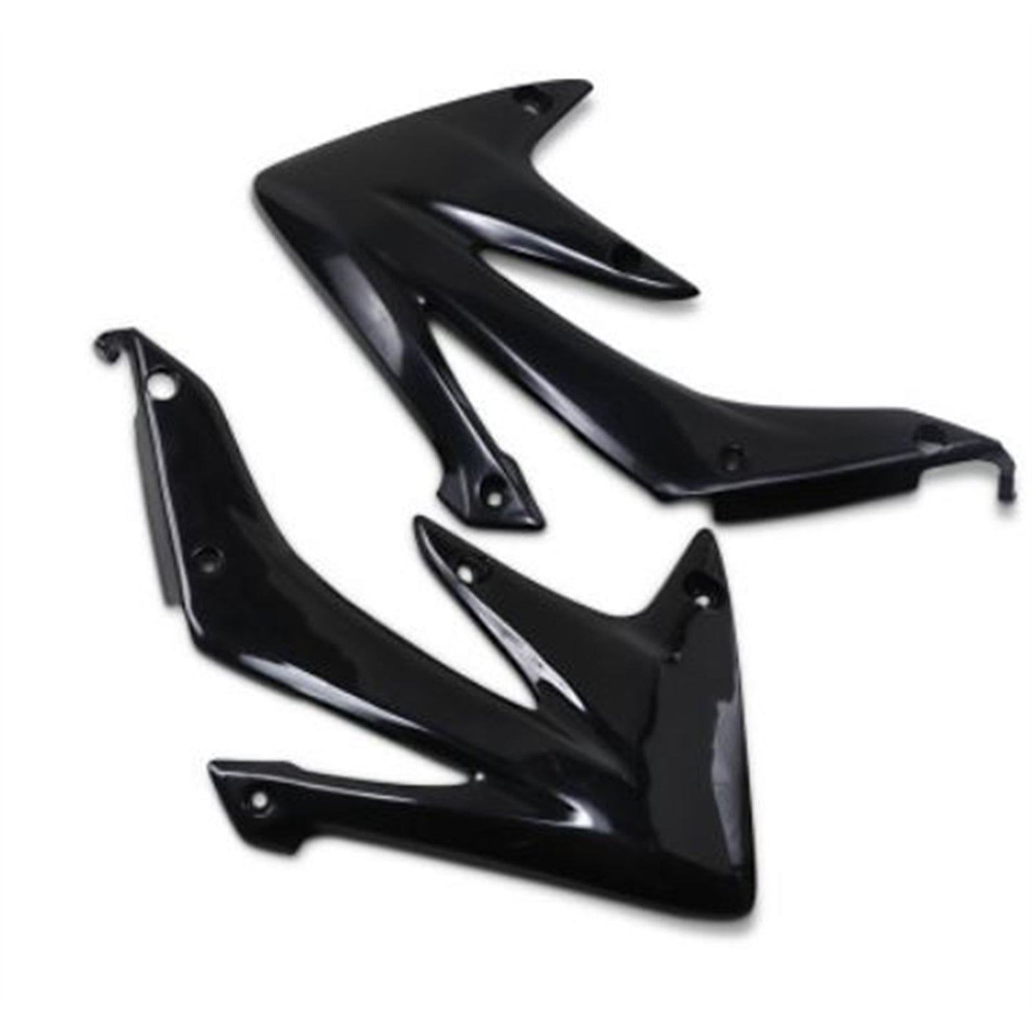 UFO Plastics Radiator Covers for Honda CRF 450 X 08-13 - Black [MPN: HO04634001]_867241
