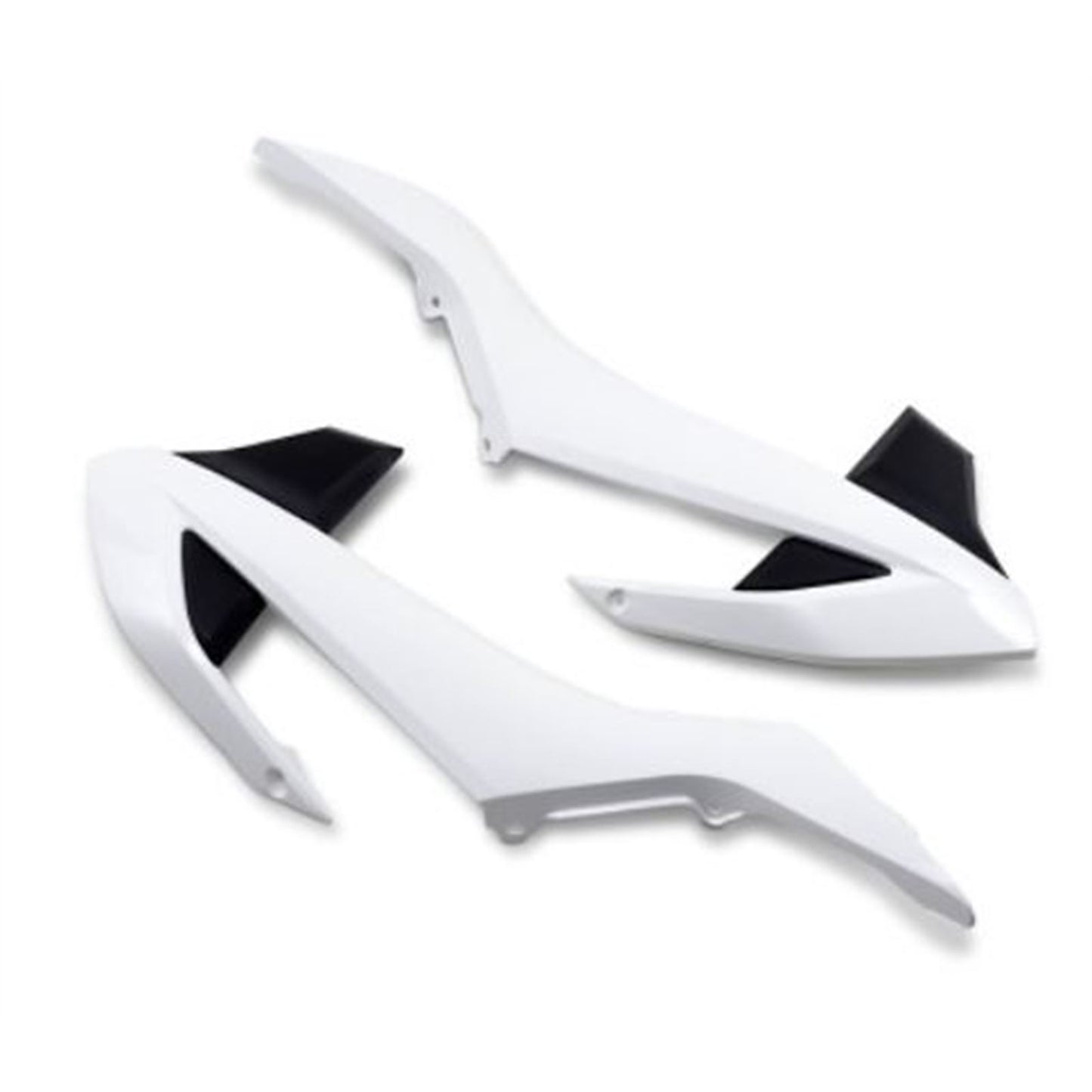 UFO Plastics Radiator Shrouds - SX 65 - White/Black [MPN: KT04073-999K]_867244