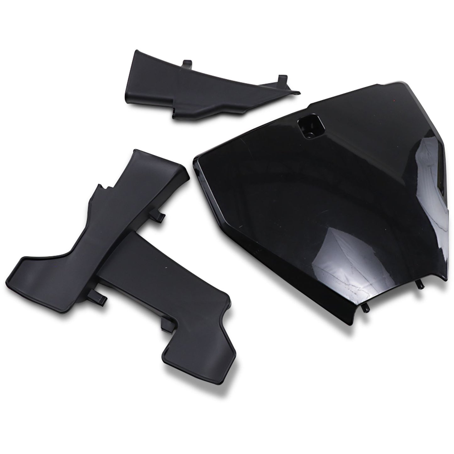 UFO Plastics Front Number Plate - Black with Guide for Husqvarna [MPN: HU03395001]_1042855