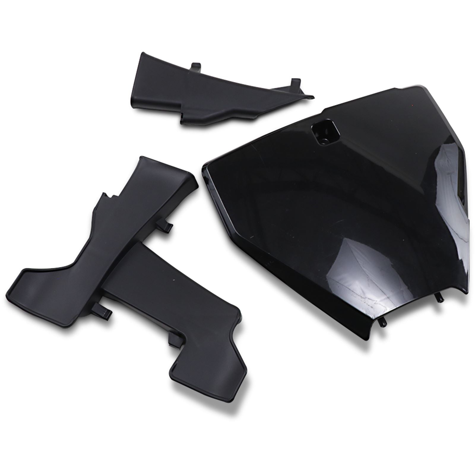 UFO Plastics Front Number Plate - Black with Guide for Husqvarna [MPN: HU03395001]_1042855