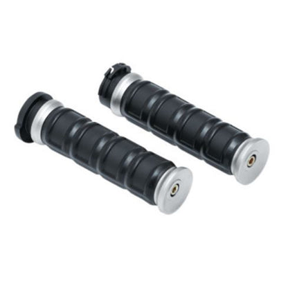 Kuryakyn Silver Dillinger Grips for Dual Cable 6672_683527