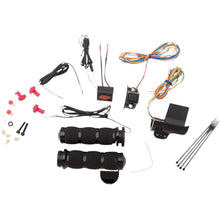 Avon Grips Black Heated Air Cushion Grips with Throttle Boss AIR-90-A-B-F-RH_1043110