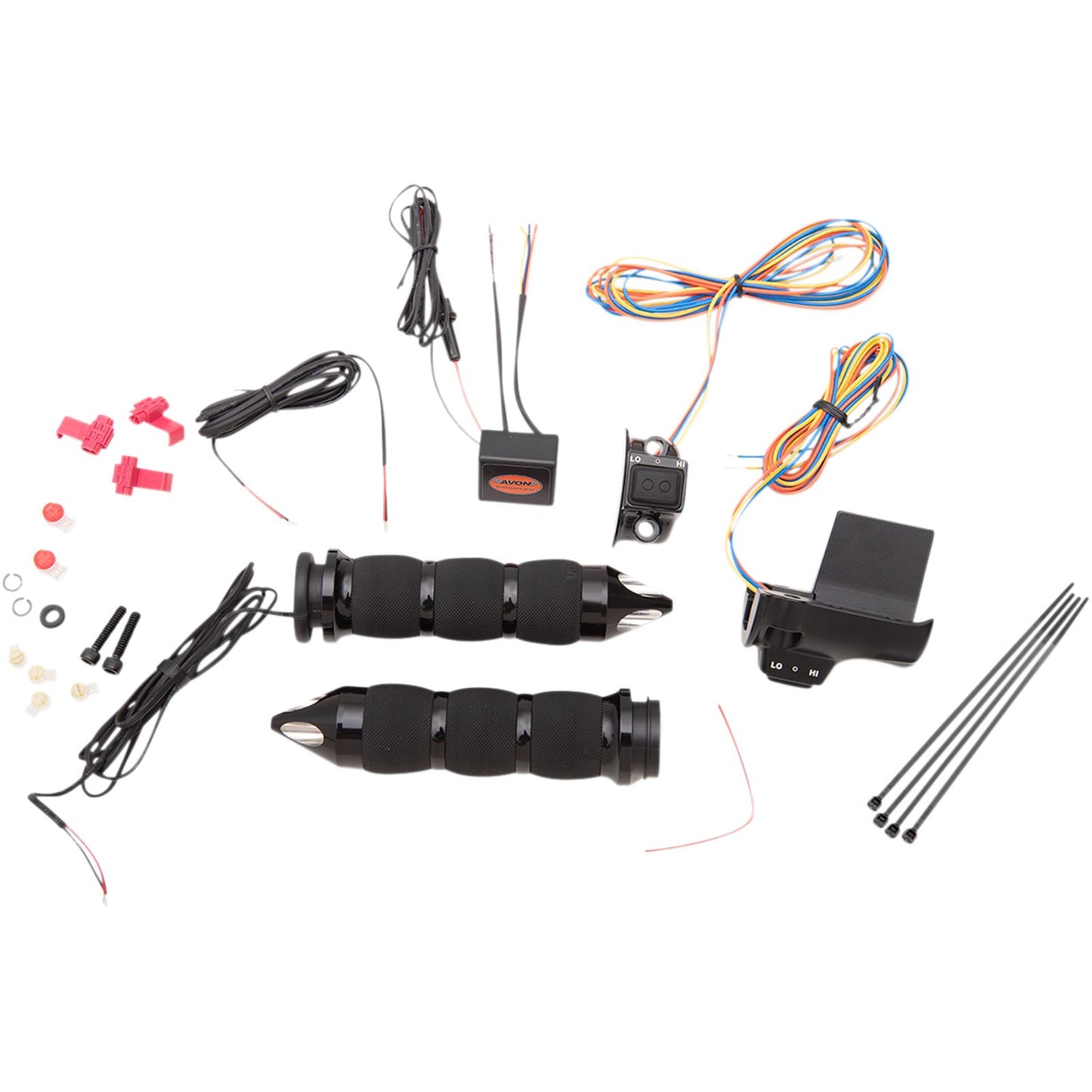 Avon Grips Black Heated Air Cushion Spike Grips AIR-90-A-S-F-RH_1043111