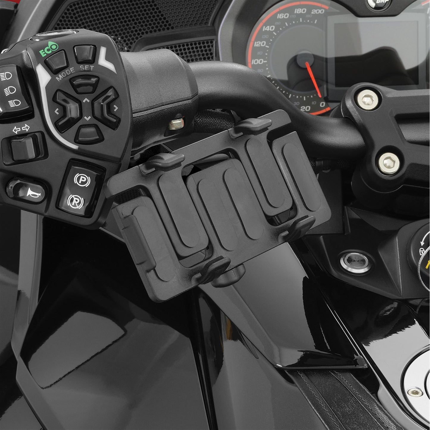 Show Chrome Black Handlebar Phone/GPS Holder for Can-Am OPEN BOX 41-171BK~2_1151745