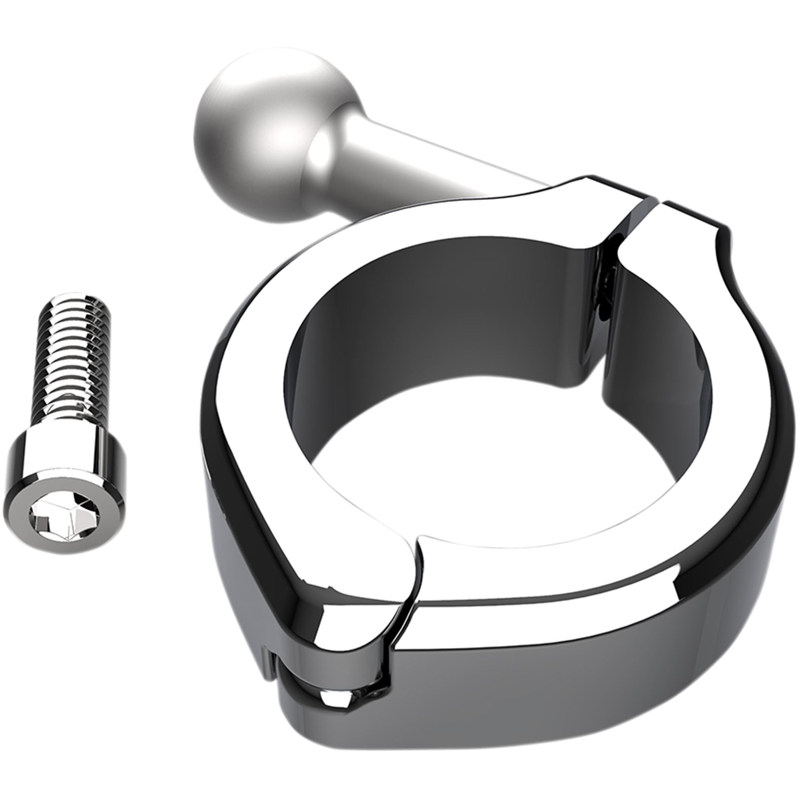 Ciro Chrome Aluminum Clamp Mount for 1-1/4" Handlebars [MPN: 50130]_1043081