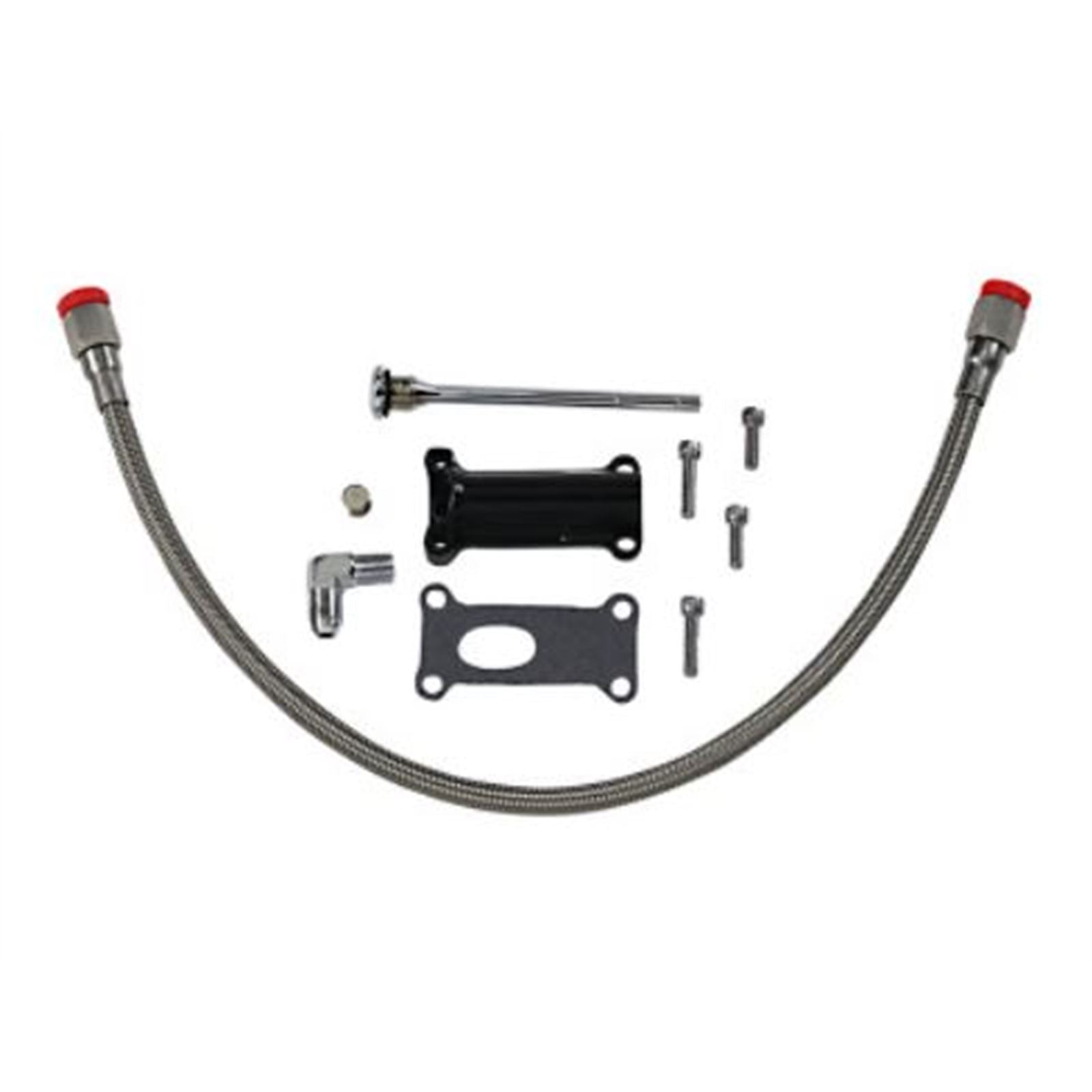 Drag Specialties Engine Oil Spout Kit - Black 0710-0258_713206
