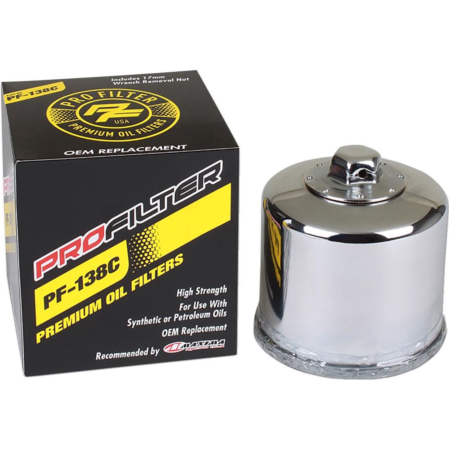 Pro Filter Replacement Oil Filter for Suzuki/ Aprilia/ Arctic Cat/ Kymco PF-138C_1440680