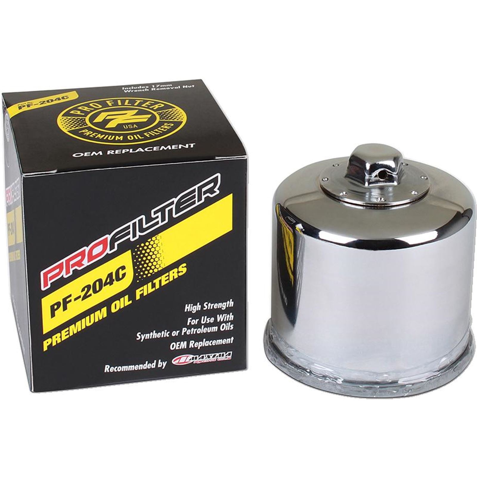 Pro Filter Replacement Oil Filter for Honda/ Yamaha/ Kawasaki/ Triumph PF-204C_1440700