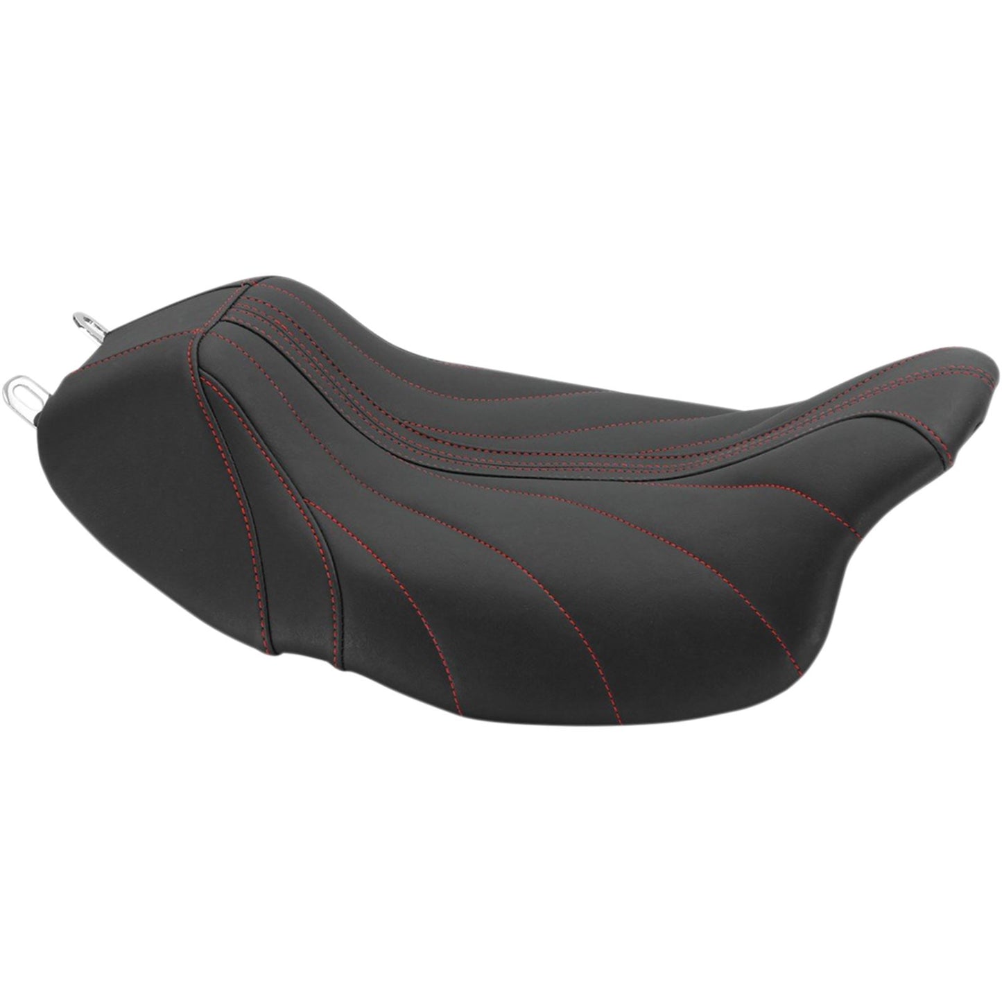 Mustang Motorcycle Products Revere Solo Seat - Gravity - Red Stitched 75059AB_1043200