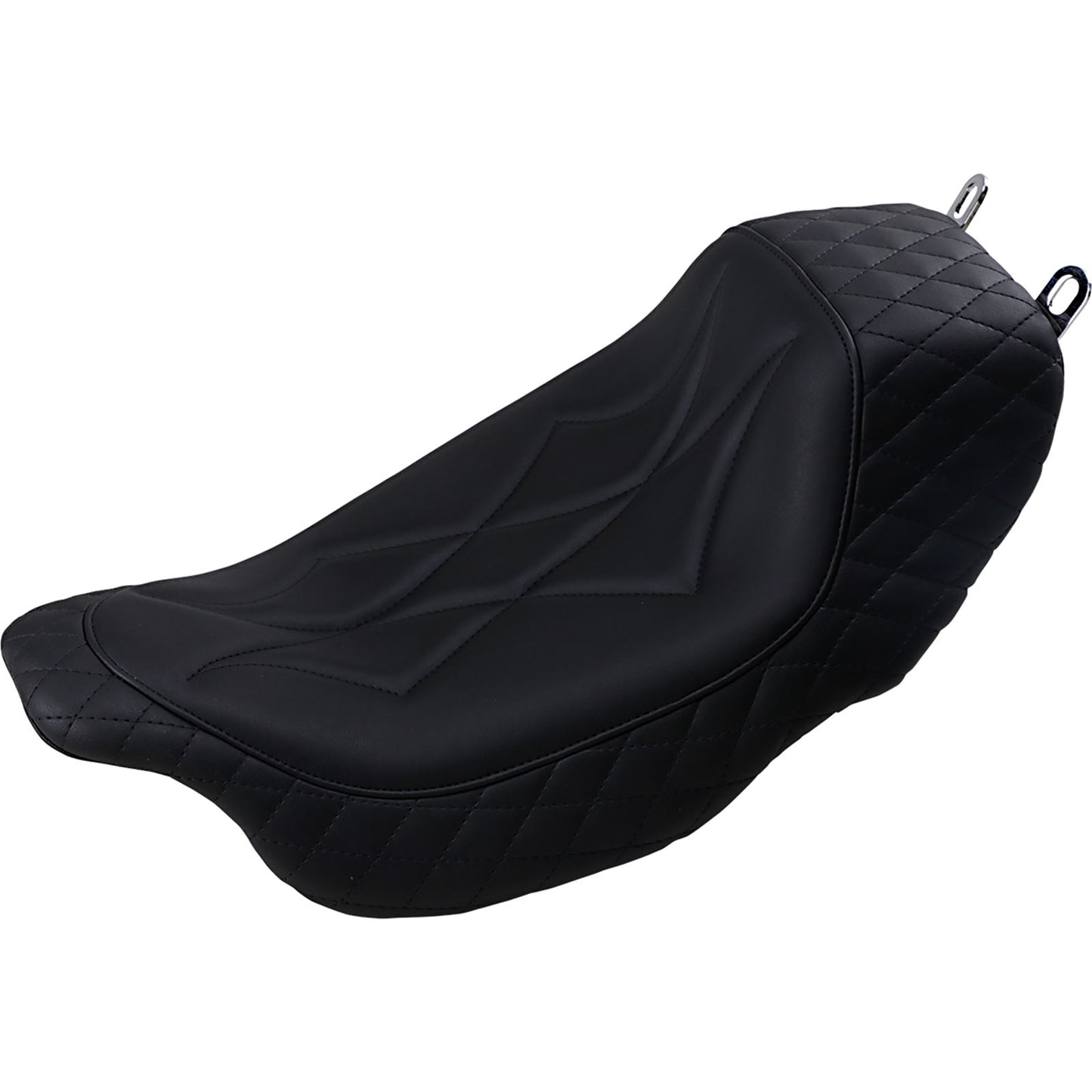 Mustang Motorcycle Products Revere Solo Seat - Diamond - Black 75130_1043204