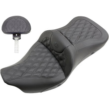 Saddlemen Heated Lattice Stitched Road Sofa Seat with Backrest 808-07B-182BRHC_550227