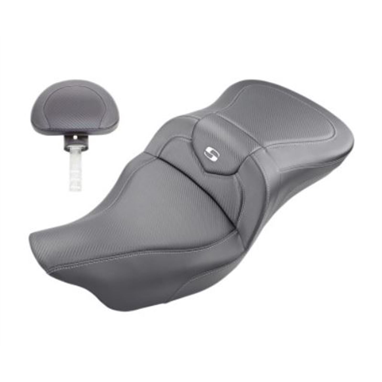 Saddlemen Extended Reach Road Sofa Seat - Carbon Fiber - Backrest 808-07B-186BR_794298