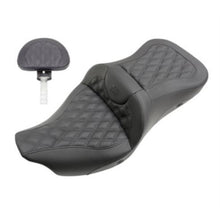 Saddlemen Roadsofa™ Seat - Heated - Lattice Stitched - Backrest 808-07B-182TBRH_794302