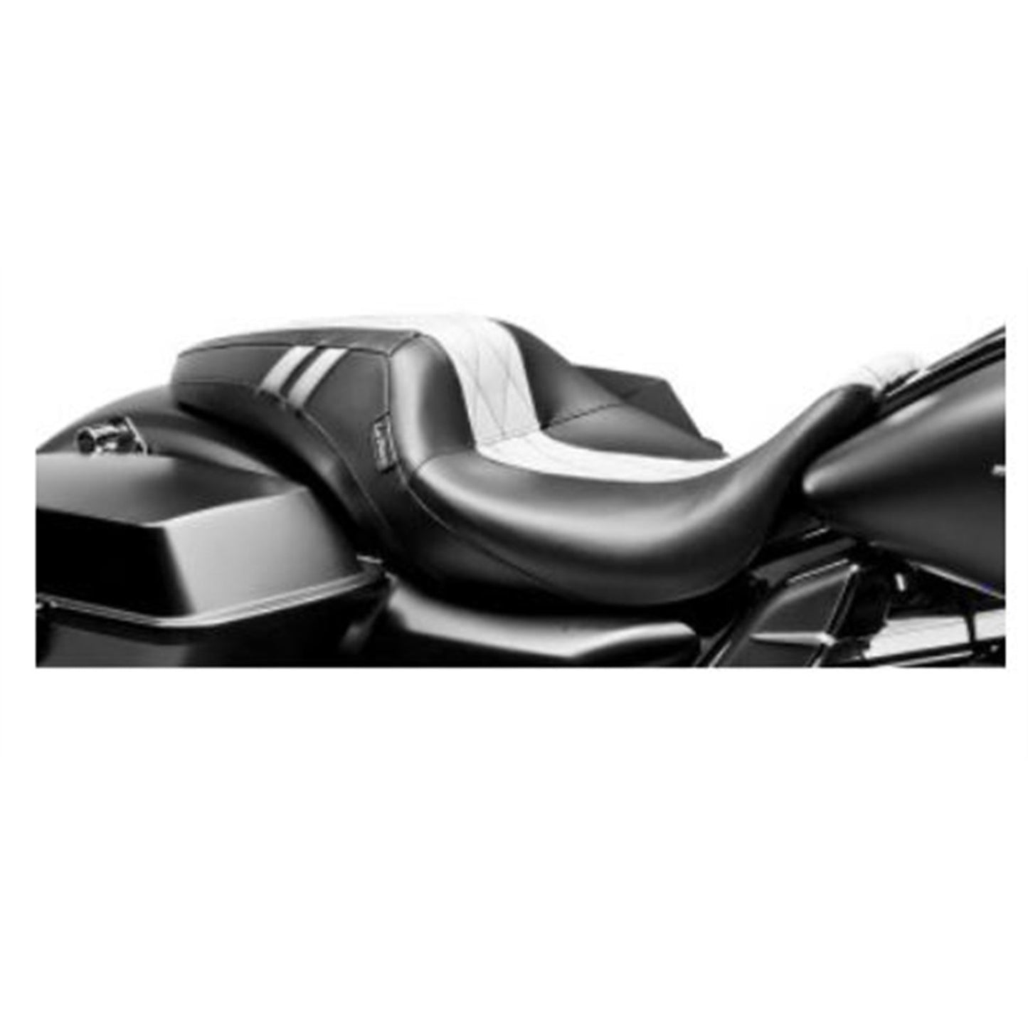 Le Pera Outcast Seat - White Double Diamond - GT1 - FLH [MPN: LK-987GT1]_683125
