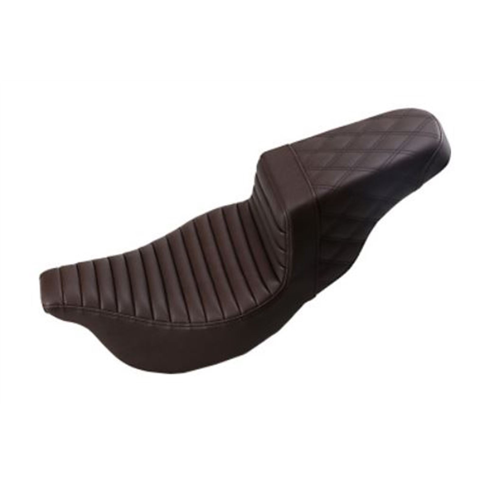 Saddlemen Step Up Seat - Lattice Stitched - Brown - FLH 808-07B-176BR_639710