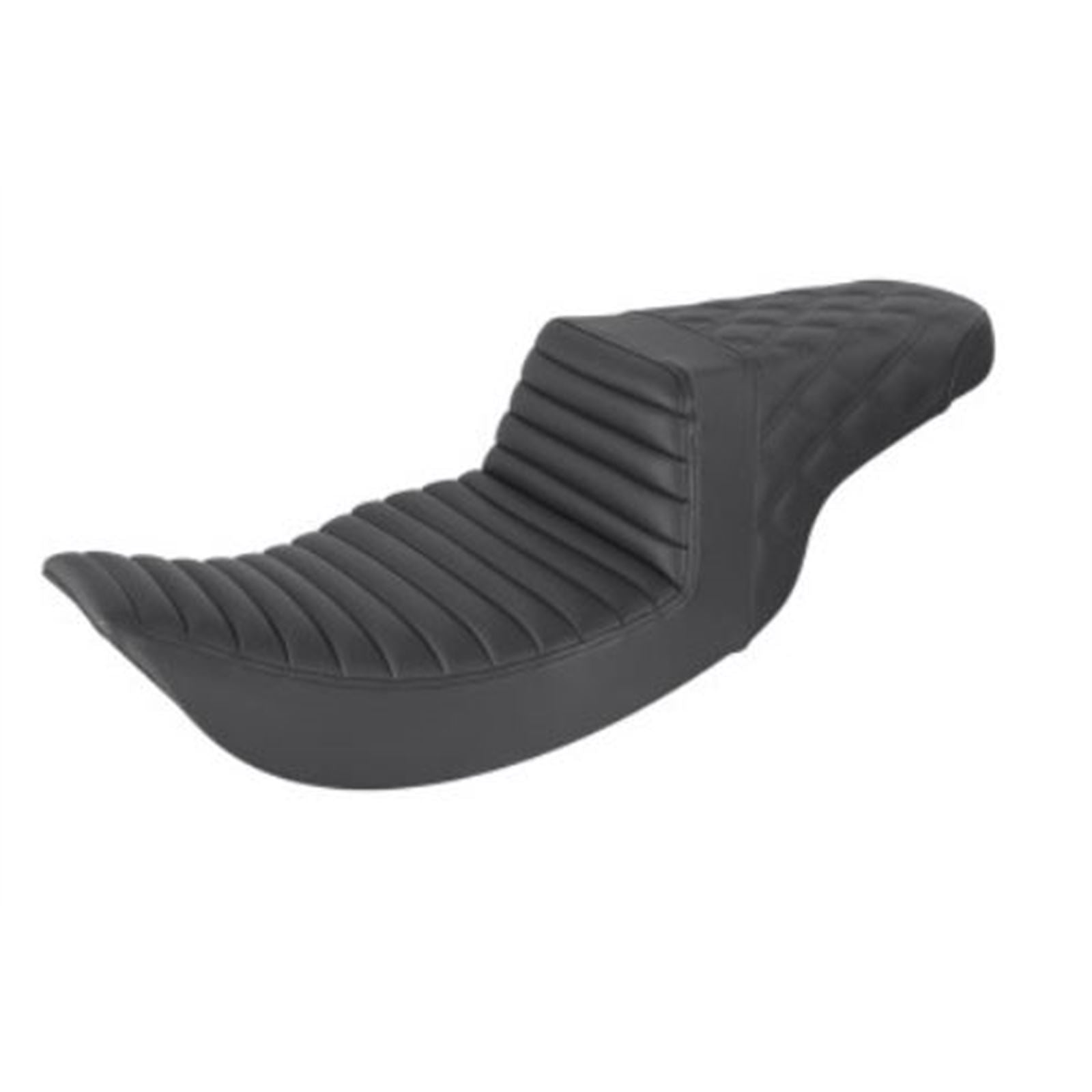 Saddlemen Step Up Seat - Tuck and Roll/Lattice Stitched - Black 897-06-176_639713