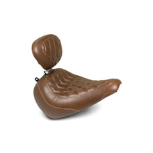 Mustang Motorcycle Products Tripper Solo Seat - Diamond - Brown - Driver Backrest 83022_1674779