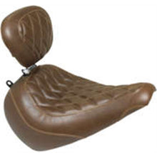 Mustang Motorcycle Products Tripper Solo Seat - Diamond - Brown - Driver Backrest 83022_989638