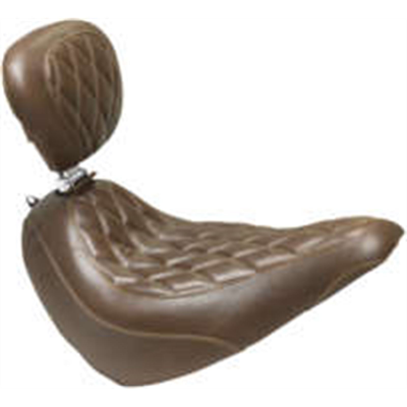 Mustang Motorcycle Products Tripper Solo Seat - Diamond - Brown - Driver Backrest 83031_981710