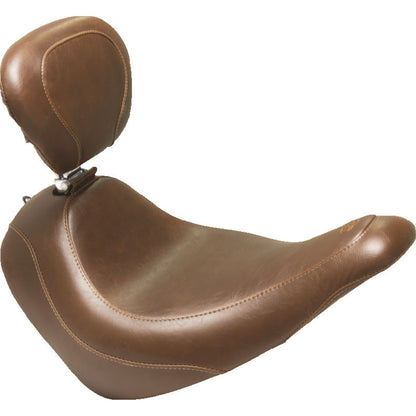 Mustang Motorcycle Products Wide Tripper Seat - Driver's Backrest - Brown 83037_1674770