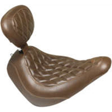 Mustang Motorcycle Products Tripper Solo Seat - Diamond - Brown - Driver Backrest 83040_995818