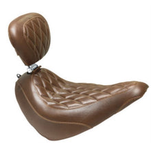Mustang Motorcycle Products Tripper Solo Seat - Diamond - Brown - Driver Backrest 83052_724781
