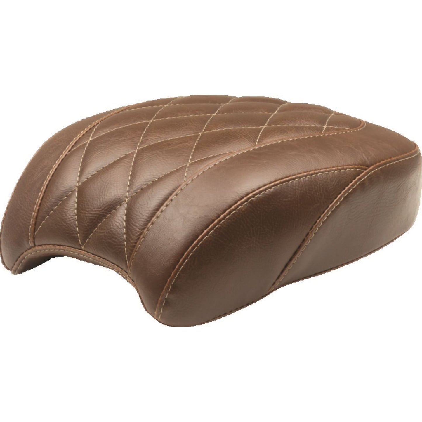 Mustang Motorcycle Products Passenger Seat - Diamond - Brown - FLSL 83054_1674807
