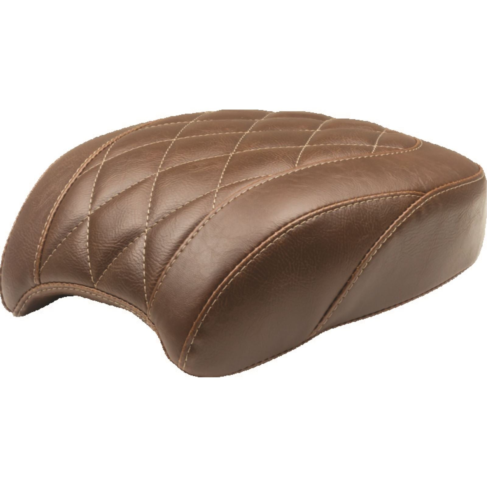 Mustang Motorcycle Products Passenger Seat - Diamond - Brown - FLSL 83054_1674807