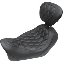 Mustang Motorcycle Products Tripper Solo Seat - Diamond - Black - Driver Backrest 79799_1043217