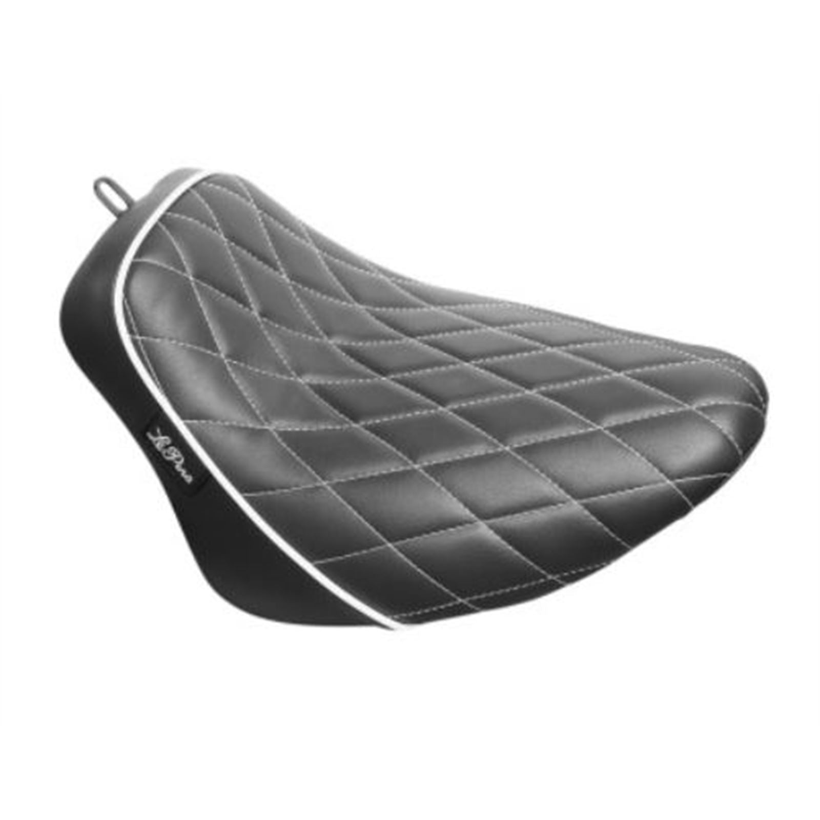 Le Pera Bare Bones Seat - Diamond - White Piping - Softail '18+ [MPN: LYX-007DMWTP]_683183