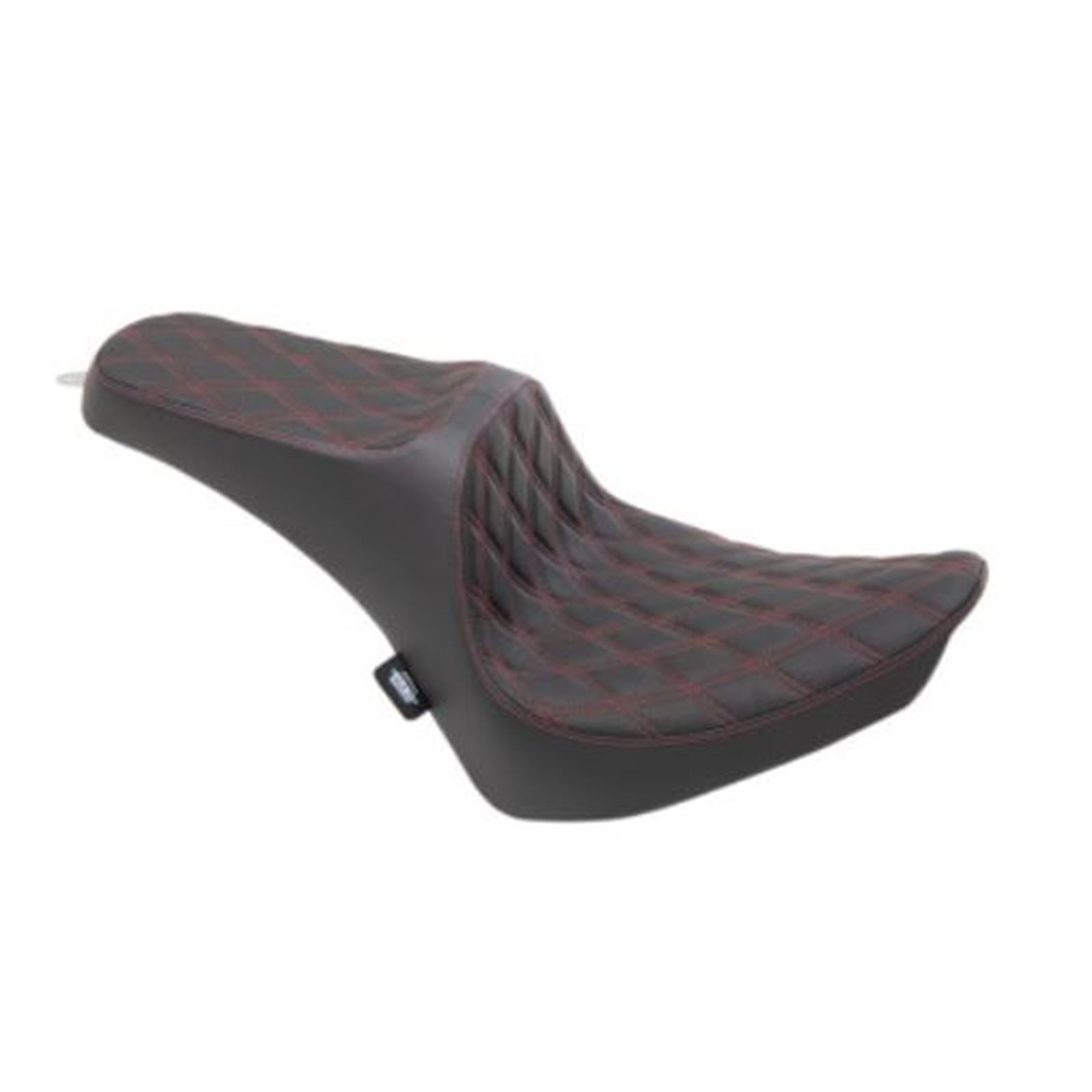 Drag Specialties Predator III Seat - Double Diamond - Red Thread 0802-1361_724887
