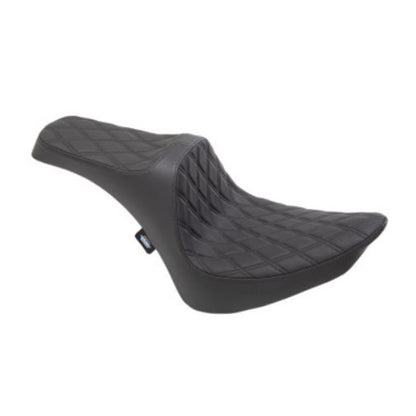 Drag Specialties Predator III Seat - Double Diamond - Vinyl 0802-1366_724889