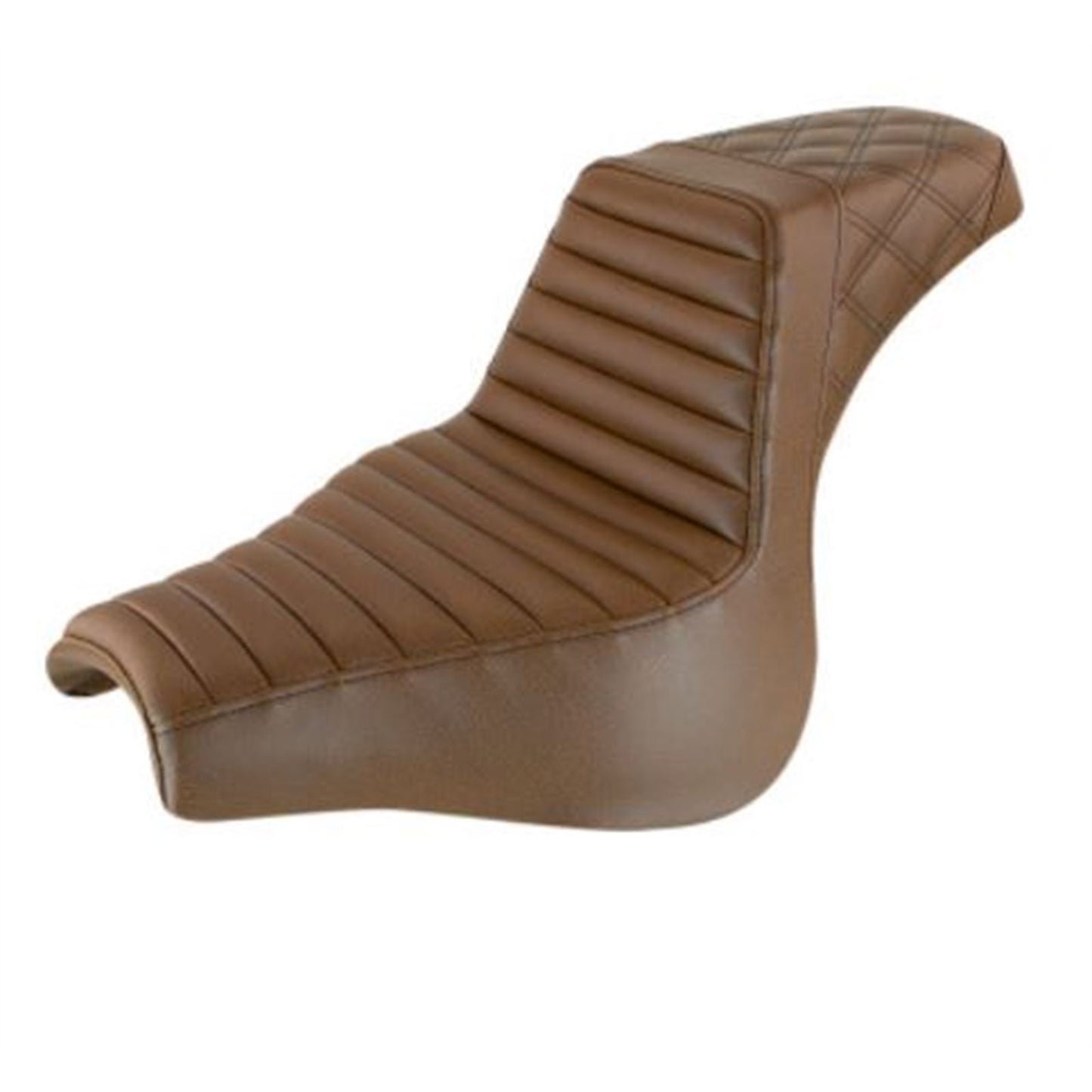 Saddlemen Step Up Seat - Tuck and Roll/Lattice Stitched - Brown [MPN: 818-28-176BR]_639865