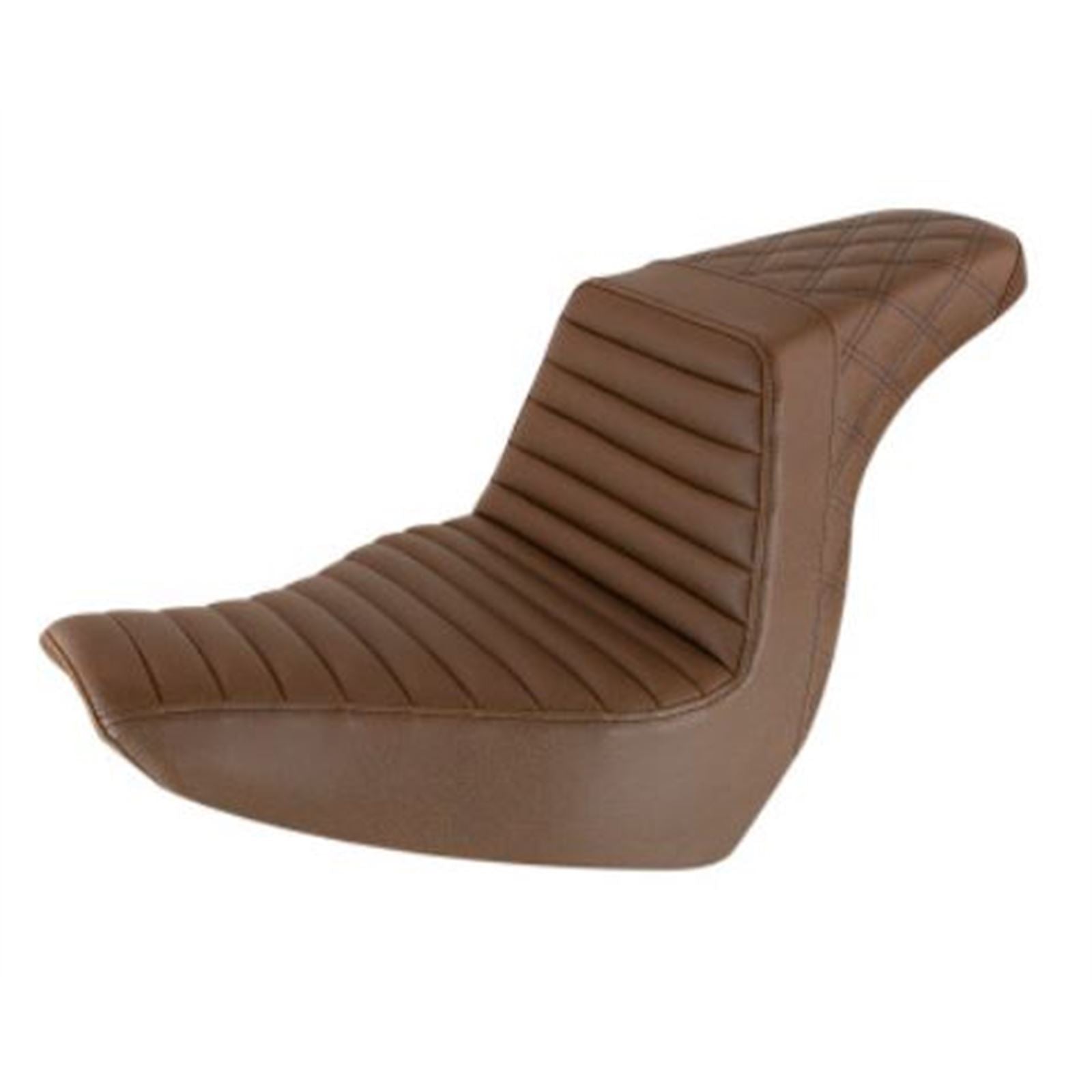 Saddlemen Step Up Seat - Tuck and Roll/Lattice Stitched - Brown 818-29-176BR_639841