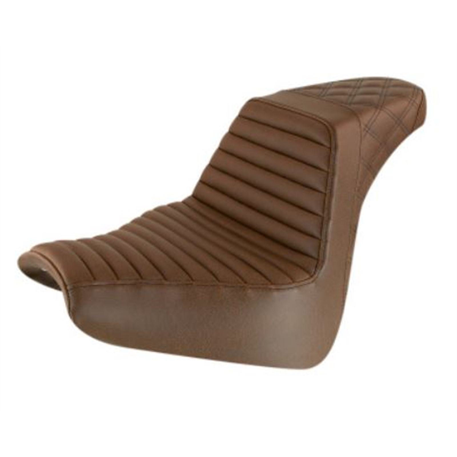 Saddlemen Step Up Seat - Tuck and Roll/Lattice Stitched - Brown 818-31-176BR_639843